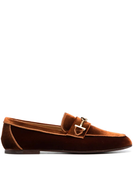 Tod's: Оранжевые лоферы 