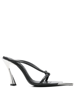 MUGLER: Чёрные сабо 