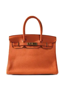 Hermès Pre-Owned: Оранжевая сумка-шоппер 