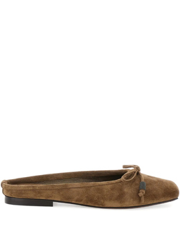 Brunello Cucinelli: Коричневые балетки 