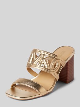 MICHAEL Michael Kors: Золотые босоножки 