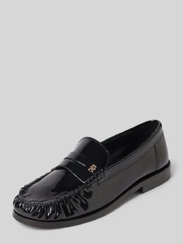 Tommy Hilfiger: Чёрные лоферы 
