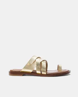 MICHAEL Michael Kors: Золотые босоножки 