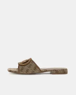GUESS: Коричневые босоножки 