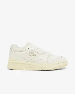 Lacoste: Белые кроссовки 