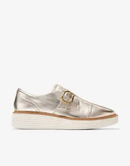 Cole Haan: Золотые туфли 