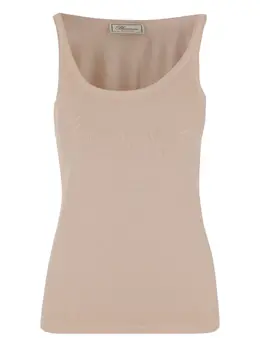 Blumarine: Хлопковая майка 