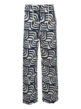 'S Max Mara: Брюки с принтом 