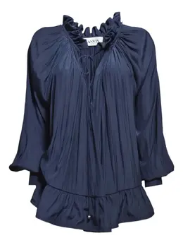 Lanvin: Синяя блуза 