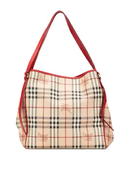 Burberry Pre-Owned: Коричневая сумка-шоппер 