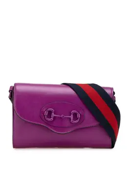 Gucci Pre-Owned: Фиолетовая сумка через плечо 