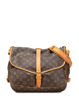 Louis Vuitton Pre-Owned: Коричневая сумка через плечо 