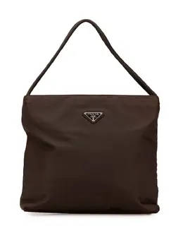 Prada Pre-Owned: Коричневая сумка-шоппер 