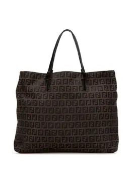 Fendi Pre-Owned: Коричневая сумка-шоппер 
