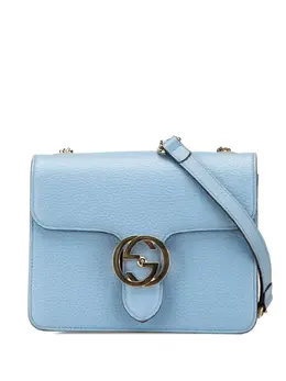Gucci Pre-Owned: Голубая сумка через плечо 