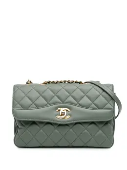 CHANEL Pre-Owned: Зелёная сумка 
