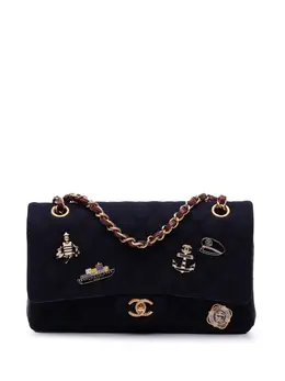 CHANEL Pre-Owned: Голубая сумка 