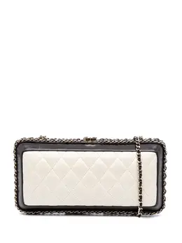 CHANEL Pre-Owned: Двухцветный клатч 