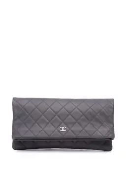 CHANEL Pre-Owned: Серый клатч 