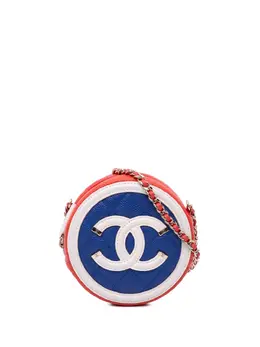 CHANEL Pre-Owned: Голубая сумка через плечо 