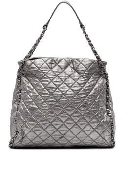 CHANEL Pre-Owned: Серебристая сумка 