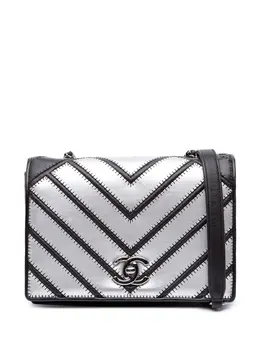 CHANEL Pre-Owned: Чёрная сумка через плечо 
