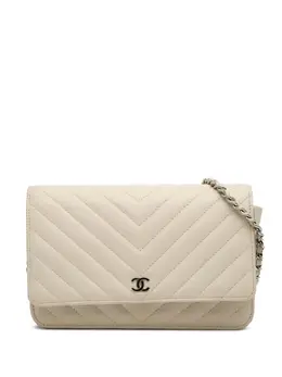 CHANEL Pre-Owned: Белый кошелёк 