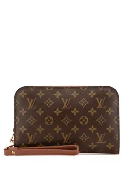 Louis Vuitton Pre-Owned: Коричневый клатч 