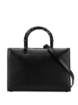 Gucci Pre-Owned: Чёрная сумка-шоппер 