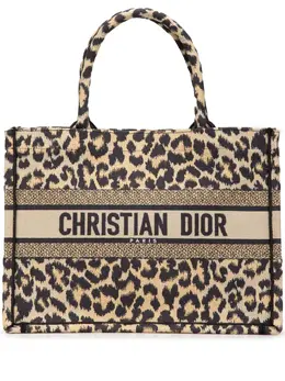 Christian Dior Pre-Owned: Сумка-шоппер с леопардовым принтом 