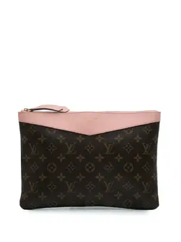 Louis Vuitton Pre-Owned: Коричневый клатч 
