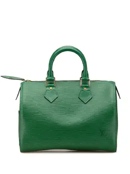 Louis Vuitton Pre-Owned: Зелёная сумка 