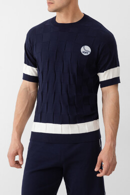 Kiton: Тёмная футболка  KNT