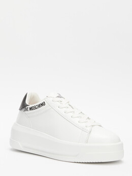 Love Moschino: Белые кроссовки 