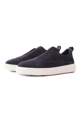 Santoni: Синие кеды  Cleanic