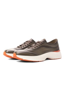 Santoni: Коричневые кроссовки 