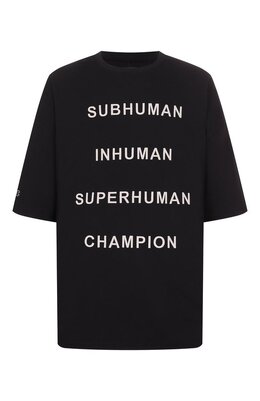 Rick Owens: Хлопковая футболка  Champion