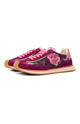 Dolce & Gabbana: Фиолетовые кроссовки  DG