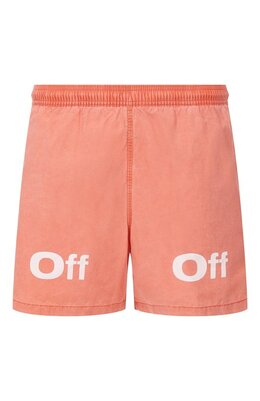Off-White: Оранжевые плавки 