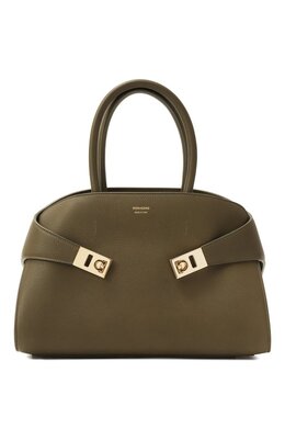 Ferragamo: Сумка цвета хаки 