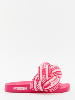 Love Moschino: Шлёпанцы 