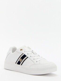 Tommy Hilfiger: Белые кроссовки 