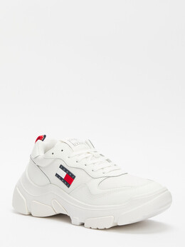Tommy Jeans: Белые кроссовки 