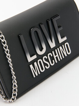 Love Moschino: Чёрный клатч 
