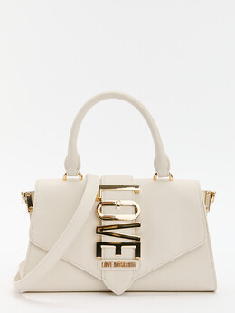 Love Moschino: Белая спортивная сумка 