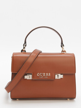 Guess: Коричневая спортивная сумка 
