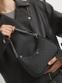Michael Kors: Чёрная спортивная сумка 