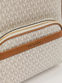 Michael Kors: Белая спортивная сумка 