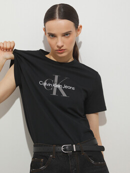 Calvin Klein Jeans: Чёрная футболка 