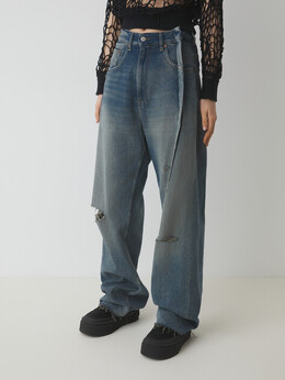 Mm6 Maison Margiela: Тёмные джинсы 